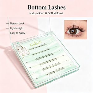 Extensions de <span class=keywords><strong>cils</strong></span> auto-adhésives légères pour les <span class=keywords><strong>cils</strong></span> inférieurs, DIY, pour voyage, en grappes, aspect naturel, <span class=keywords><strong>faux</strong></span> <span class=keywords><strong>cils</strong></span> - Product Image 2