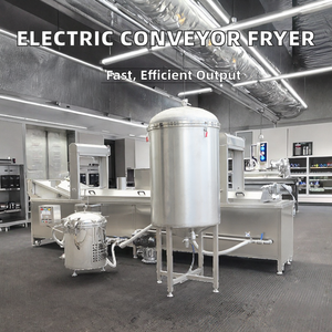 Freidora Industrial Eléctrica Continua de Banda Transportadora, Alta Productividad, Acero Inoxidable, 220V, para Freír Papas Fritas, <span class=keywords><strong>Doritos</strong></span> y Kurkure - Product Image 5