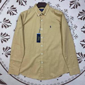 TONGYANG <span class=keywords><strong>camicia</strong></span> da <span class=keywords><strong>uomo</strong></span> traspirante tinta unita RL in <span class=keywords><strong>lino</strong></span> a maniche lunghe con colletto abbottonato per camicie da donna primaverili - Product Image 4