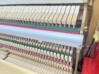 Used Chinese Hailun Crystal Red Acrylic Upright Piano, Height 132cm, 88 Keys, Professional Performance Grade