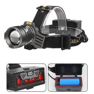 XHP360 Headlamp 30W LED White <b>Light</b> Rechargeable 26650 <b>Battery</b> <b>Sensor</b> For Outdoor Use - Product Image 5