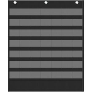 Calendario con 48 bolsillos, tela no tejida duradera, gestión del tiempo, regreso a la escuela, diseño minimalista rectangular, horizontal - Product Image 1