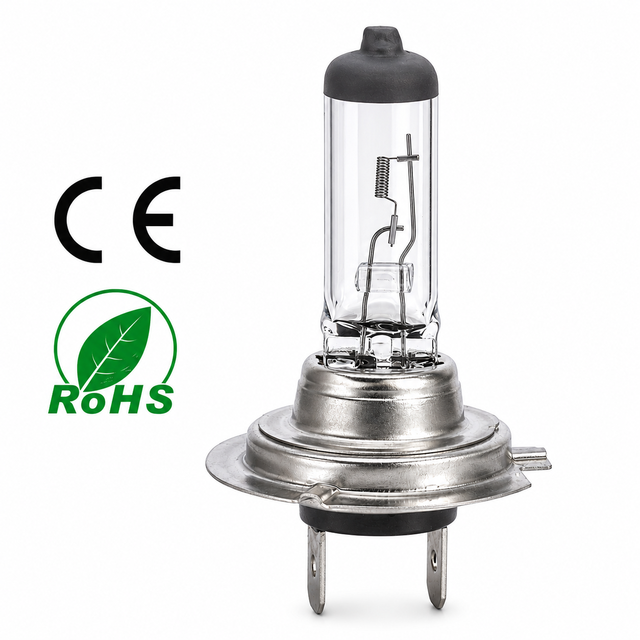 12V 55W H7 Halogen Car Headlight Bulb High Brightness Replacement Lamp CE RoHS Certified Manufacturer