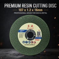 Disque de découpe en résine 107x1.2x16mm en gros, 800 pièces/carton, disque à tronçonner le métal pour meuleuse d'angle