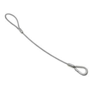 折りたたみ式アイ付き亜鉛メッキ鋼線ロープスリング、リフティングリギング用、引張強度1770MPA - Product Image 3