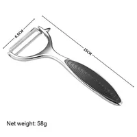 Couteau à éplucher les fruits manuel multifonctionnel Portable en acier plastique Outil de cuisine ménager avec poignée pratique Design Wholesale