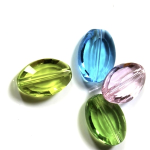 9*6MM 11*8MM 13*10MM Perles <span class=keywords><strong>de</strong></span> verre ovales à facettes pour la fabrication <span class=keywords><strong>de</strong></span> bijoux <span class=keywords><strong>de</strong></span> mode Vitrail Crystal Bull Eye Perles rondes en vrac - Product Image 1