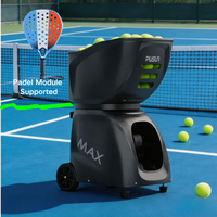 Lanceur de balles de padel intelligent PuSuN Pt-MAX C Pro, 150 balles, programmation intelligente, application/télécommande, entraînement de balles