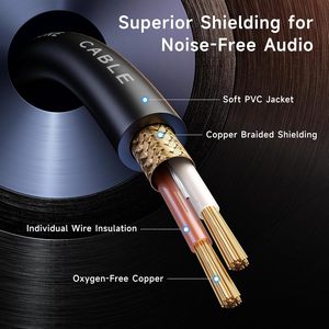 <span class=keywords><strong>Câble</strong></span> <span class=keywords><strong>Xlr</strong></span> professionnel Câbles <span class=keywords><strong>XLR</strong></span> vers <span class=keywords><strong>XLR</strong></span> courts de qualité supérieure, <span class=keywords><strong>câble</strong></span> de microphone mâle à femelle, cordon de <span class=keywords><strong>micro</strong></span> en cuivre sans oxygène (OFC) - Product Image 4