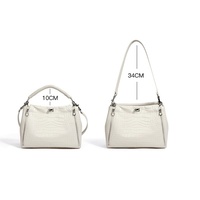 Sacs à main et sacs à bandoulière de luxe en cuir de vachette à motif crocodile pour femmes – Nouveauté 2026 – Sacs en cuir véritable pour femmes