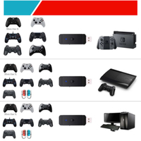 Adaptador de Control Inalámbrico para SWITCH, Convertidor Inalámbrico para PS3, Adaptador USB para PC, Gamepad de Video