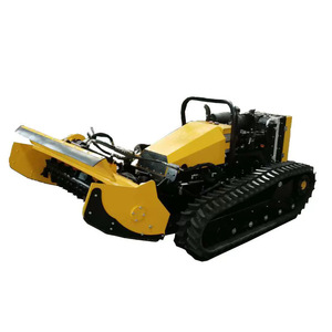 Cortacésped de orugas con altura de corte de 100 mm, control remoto, motor de gasolina de grado industrial, cuchilla rotativa para mulching - Product Image 5