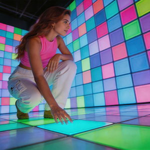 Écran LED interactif immersif en plastique et métal pour parcs d'aventure, garderies, maternelles, maisons de jeux et usage domestique intérieur - Product Image 2