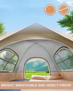 Tienda de Campaña Instantánea para una Persona - Tienda de Campaña Automática con Revestimiento Plateado, Protección UV, Impermeable y Portátil para Excursionismo y Camping - Product Image 4