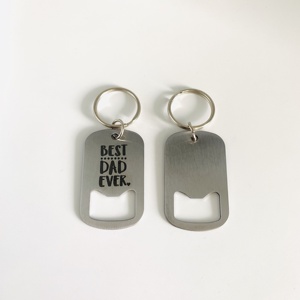 <span class=keywords><strong>Porte</strong></span>-clés ouvre-bouteille en métal, <span class=keywords><strong>porte</strong></span>-<span class=keywords><strong>clé</strong></span> cadeau de fête des pères - Product Image 2