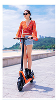 Trottinette électrique pliable à trois roues en alliage d'aluminium, autonomie 40km/70km, roues de 10 pouces, pour adultes, modèle B02, en promotion
