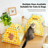 Lit de tente pour animaux de compagnie, imperméable, pliable, moderne, luxueux et mignon, avec coussin pour chats et chiens, respirant, pour une utilisation en extérieur et en intérieur