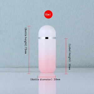 ขวดใส่กระสุนพลาสติกสีชมพูไล่ระดับสีพร้อมฝาเกลียวสามารถปรับแต่งได้หลากหลายพิมพ์ซิลค์สกรีน - Product Image 3