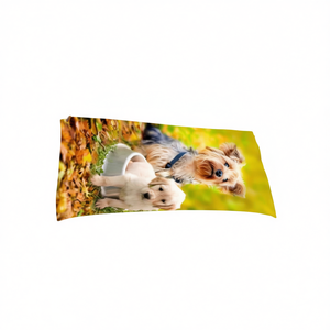 Asciugamano da spiaggia Buonic 70x140 cm con stampa di cani per uso esterno estivo - Product Image 1