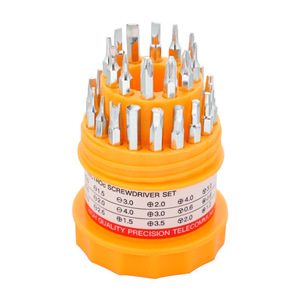 31-In-1 Electric Screwdriver Set Chrome Vanadium Steel Magnetic For Mobile Phone Repair Pagoda Design - Product Image 3
