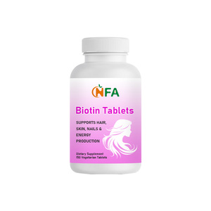 Private Label ODM Biotin Tablets Dietary Supplement Promote <b>Hair</b> Skin Nails Health and Support Energy Production for Women - Product Image 1
