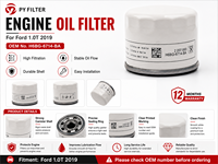 Nuevo Filtro de Aceite de Motor al por Mayor H6BG-6714-BA para Fiesta Focus Kuga con 12 Meses de Garantía, Material de Papel, Exportación
