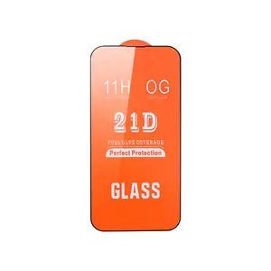 Cheap Professional 21D Tempered Glass Screen Protector Guard For Redmi Sumsung Mobile Phone Film For Iphone 12 13 14