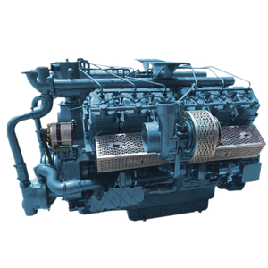 650kW 872馬力 12気筒 4ストローク クローズドサイクル 電気始動 水冷式ディーゼルエンジン モーター ユーロ2排出ガス規制適合 発電機用 - Product Image 1