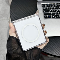 Étui de téléphone en PC transparent pliable antichoc pour Samsung Galaxy Z Fold 3/4/5/6/7/8, coque de protection magnétique à rabat