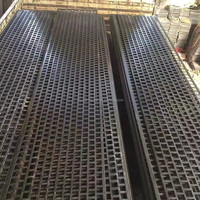 Panneau perforé carré en acier/fer galvanisé coloré, anti-corrosion, pour étagères de stockage, clôtures agricoles et villas