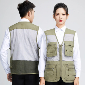 เสื้อกั๊กเสื้อกั๊กใส่ทำงานหลายกระเป๋าสำหรับผู้ชายเสื้อกั๊กเสื้อกั๊กเสื้อกั๊กเสื้อกั๊กใส่ทำงานแบบไฮเอนด์โลโก้แบบกำหนดเองสีส้ม - Product Image 6