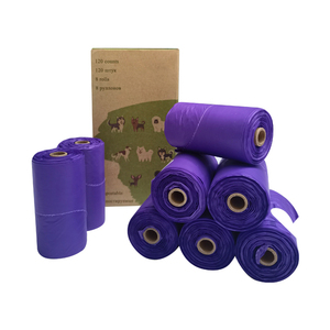 Custom Printed Corn Starch Based 100% Eco Friendly <b>Compostable</b> Biodegradable Dog Poop <b>Bags</b> With Handle - Product Image 2