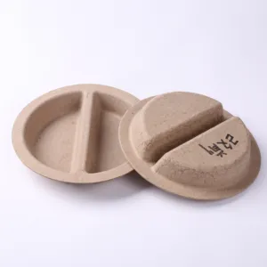 Wholesale high quality brown biodegradable sugarcane bagasse disposable paper coffee cup lids