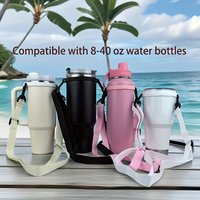 Sangle réglable pour bouteille d'eau, porte-bouteille transversal, étui de transport pour la randonnée, le camping, la salle de sport, accessoire d'hydratation en plein air
