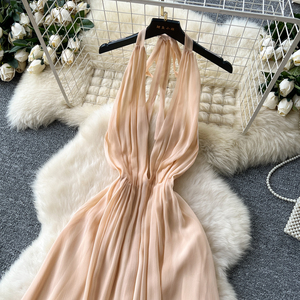 Vestido de Verano Estilo Coqueta Francesa 2025 para Mujer, con Cuello en V, Espalda Descubierta y Cintura Ajustada con Corsé - Product Image 3