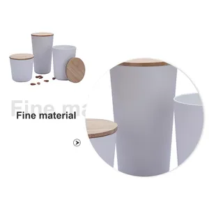 Contenitori personalizzati per tè e zucchero e caffè barattolo Pla set di contenitori rotondi contenitori per la conservazione della cucina