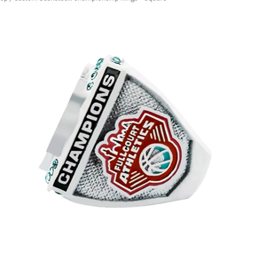 Bague avec logo personnalisé, bague de championnat personnalisée avec motif de basket-ball et numéro de joueur - Product Image 4