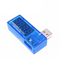 Probador de carga de energía móvil USB Digital, Mini cargador USB transparente, voltímetro médico, amperímetro, componentes electrónicos