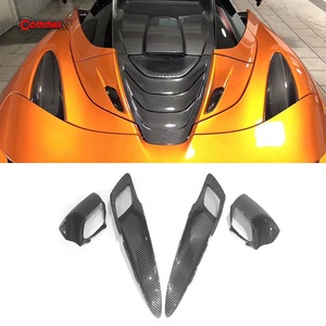 ฝาครอบช่องลมด้านหลังคาร์บอนไฟเบอร์แบบแห้งสำหรับ McLaren 720S  แบบ OEM  ลายทวิล 3K  ชิ้นส่วนตกแต่งช่องลมเข้า - Product Image 1