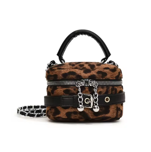 Sac bandoulière léopard 2026 pour femme, sac à main en velours pour femme, mini sac à bandoulière pour femme - Product Image 5