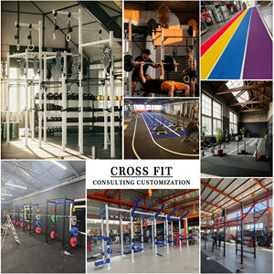 Rack de musculation multifonctionnel en acier, équipement d'entraînement intégré, structure fonctionnelle autoportante, <span class=keywords><strong>appareil</strong></span> d'entraînement Cross Fit - Product Image 2