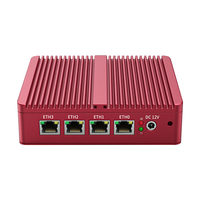 Enrutador suave Gigabit sin ventilador Pfsense Opnsense Gateway Barebone Computer 4 4*2,5 Nic Lan Ethernet Ports Intel N4000 Mini Pc