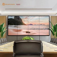 Écran LCD de raccordement 55 pouces 0,88 mm pour surveillance de sécurité, salle de conférence, mur vidéo, ultra-fin, HD, grand écran, pixels P1.53