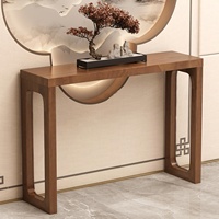 Table console simple en bois massif pour salon, style chinois moderne, fabrication sur mesure en usine