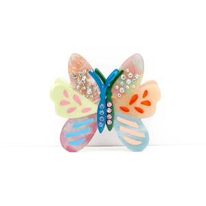 مخصصة إبداعية ، ألوان مطابقة لأحجار الراين أسيتات ملونة لطيفة ، مشابك مخلب فراشة بالجملة - Product Image 3