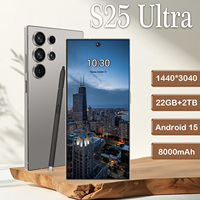 Smartphone Original S25 Ultra 5G Terlaris 22GB+2TB Deca Core Layar Oled 6.9-inci 144Hz Versi Global Ponsel Bebas Kunci