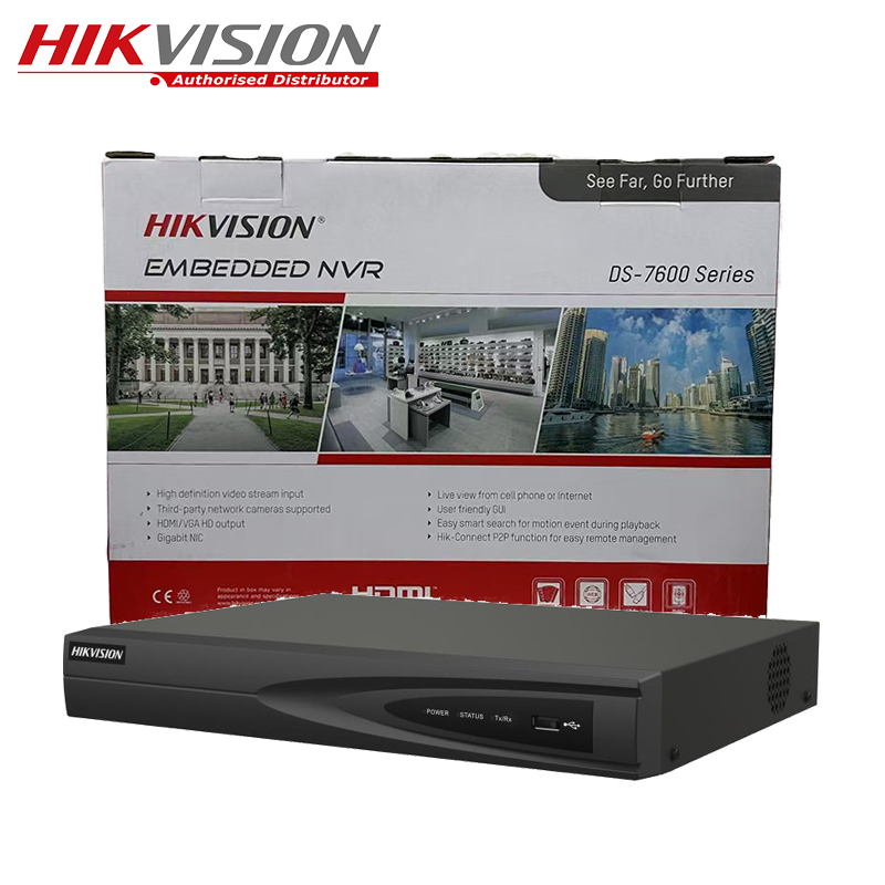 Ds 7604ni Ds 7600 Hikvision Hikvision Original 4-ch 1U PoE 4K NVR