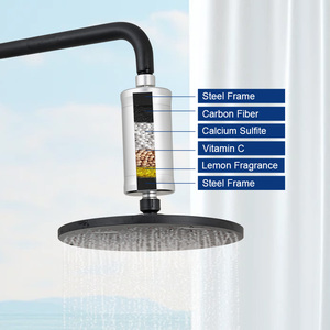 Best Price Metal Material Bathroom <b>Shower</b> Filter Water Purifier Filtered <b>Shower</b> <b>Head</b> With <b>Beads</b> - Product Image 5