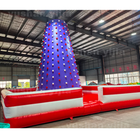 Mur d'escalade gonflable en PVC, nouveau style, design sécurisé, le plus vendu en 2026, pour l'entraînement d'escalade en extérieur et en intérieur des enfants