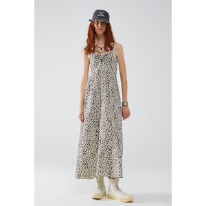 Robe maxi à imprimé léopard avec détail noué - Product Image 4